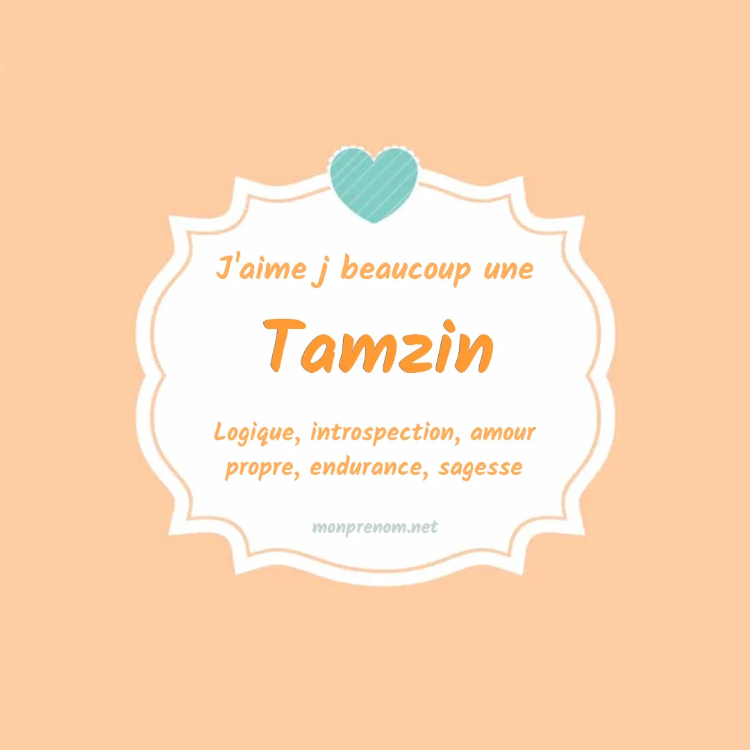 J'aime beaucoup Tamzin