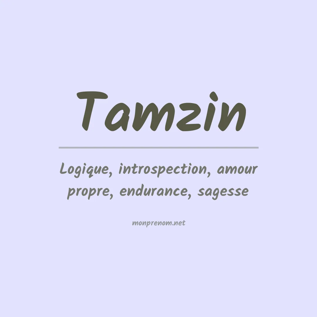 Signification du prénom Tamzin