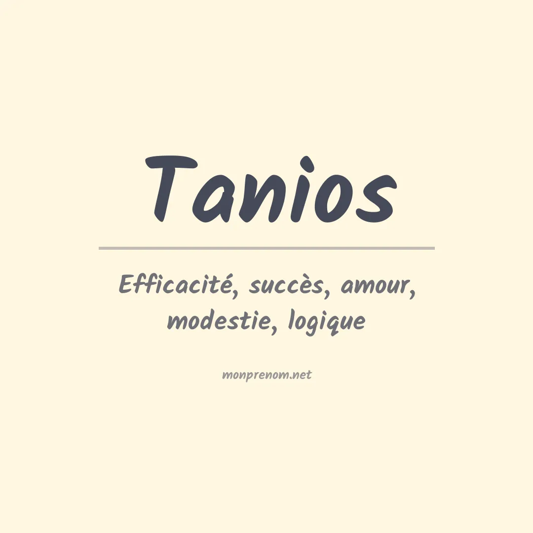 Prénom Tanios