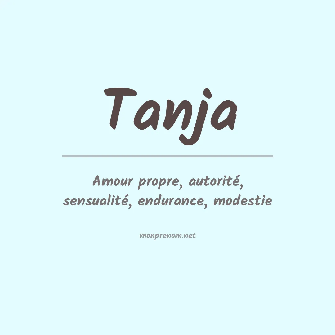 Prénom Tanja