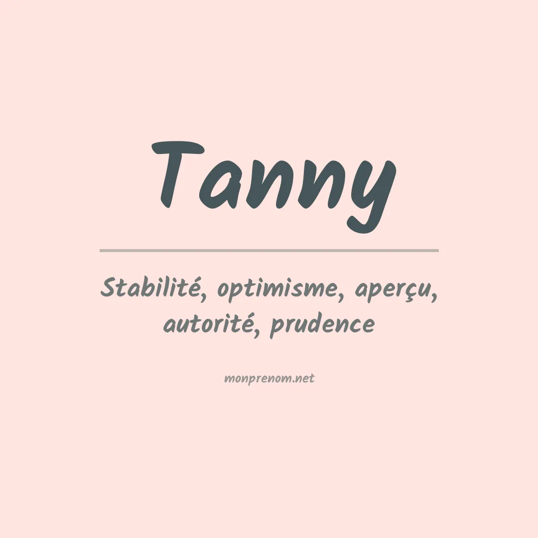 Prénom Tanny