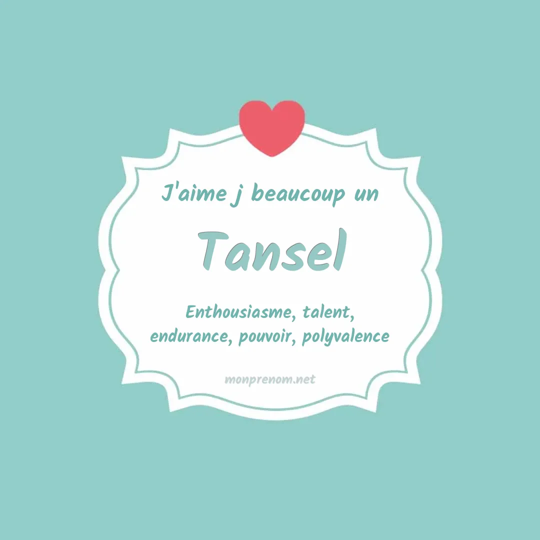 J'aime beaucoup Tansel