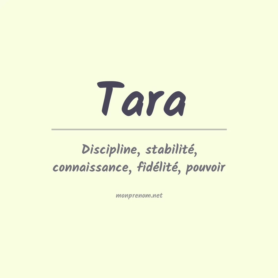 Prénom Tara