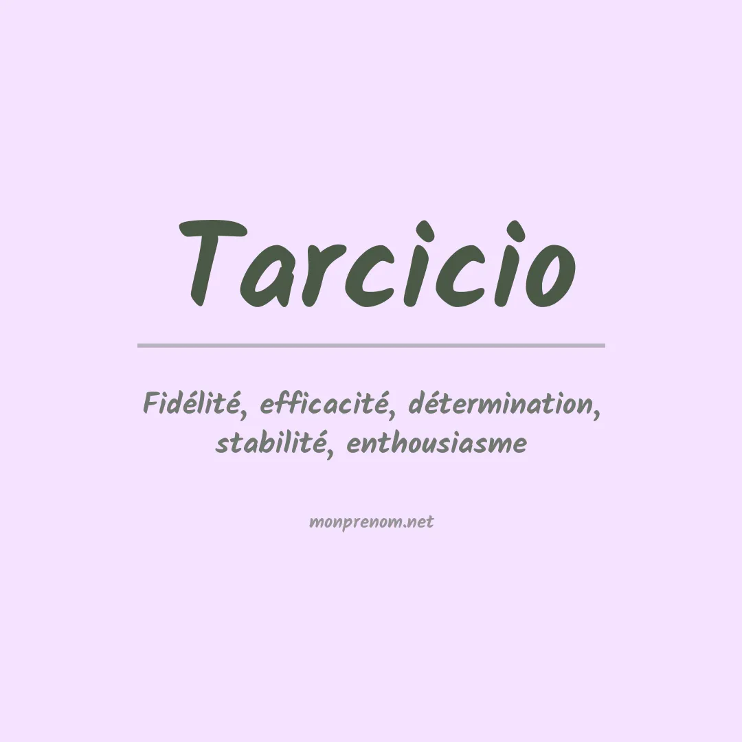 Signification du prénom Tarcicio