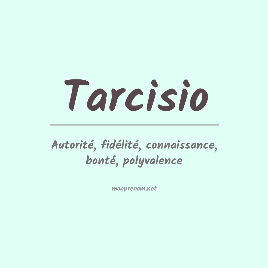Prénom Tarcisio