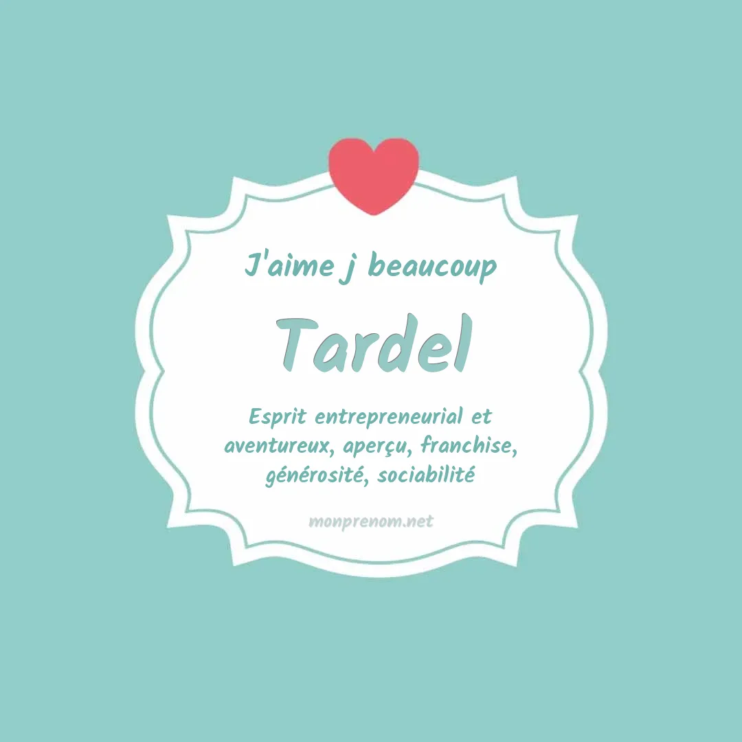 J'aime beaucoup Tardel