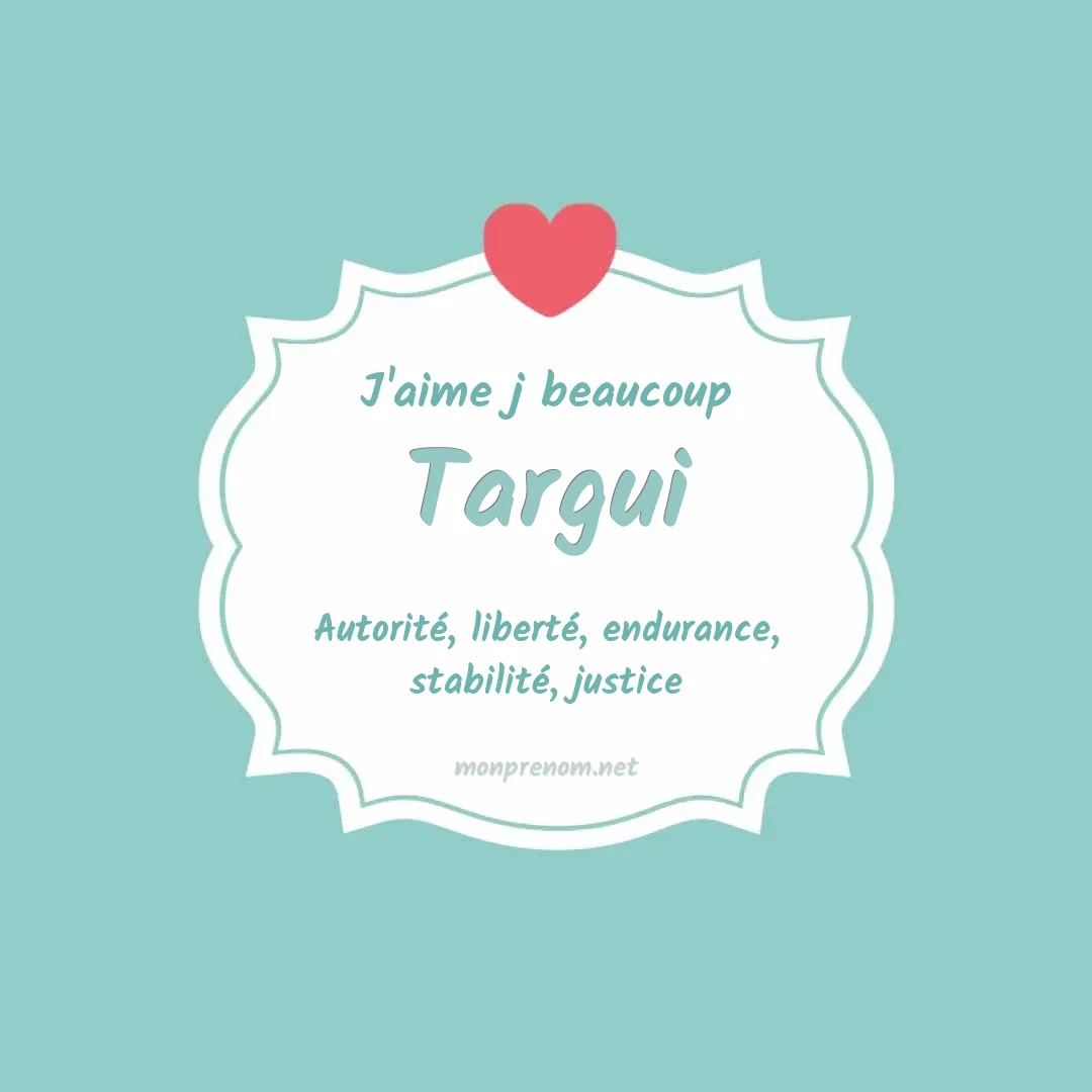 J'aime beaucoup Targui
