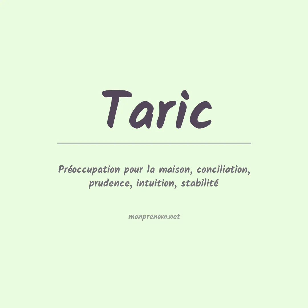Prénom Taric