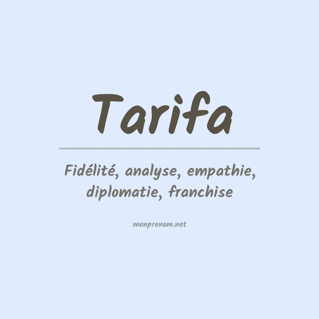 Prénom Tarifa