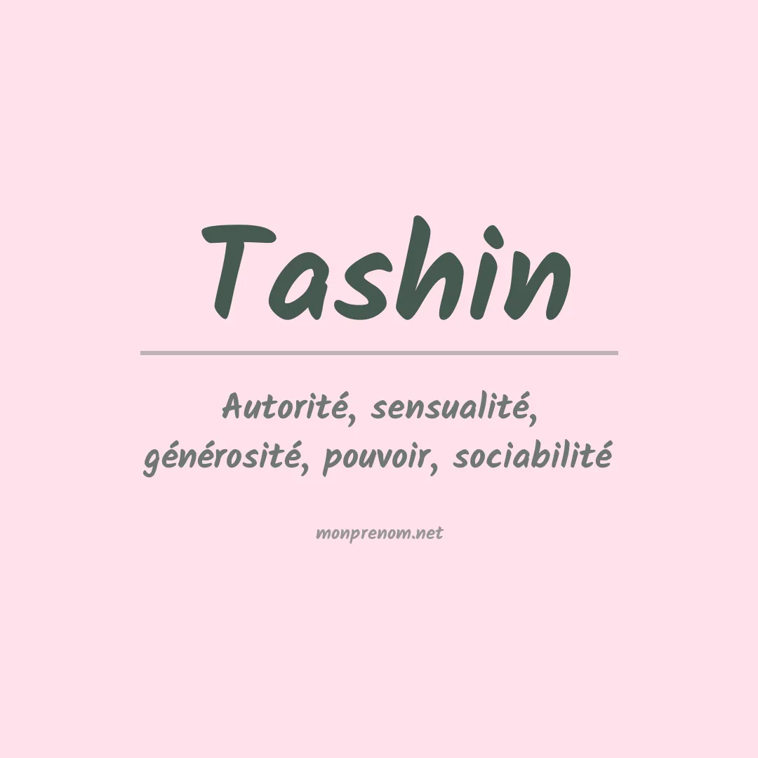 Prénom Tashin