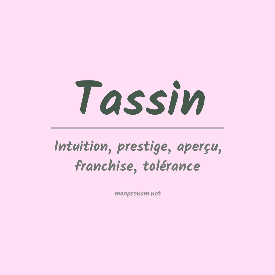 Prénom Tassin