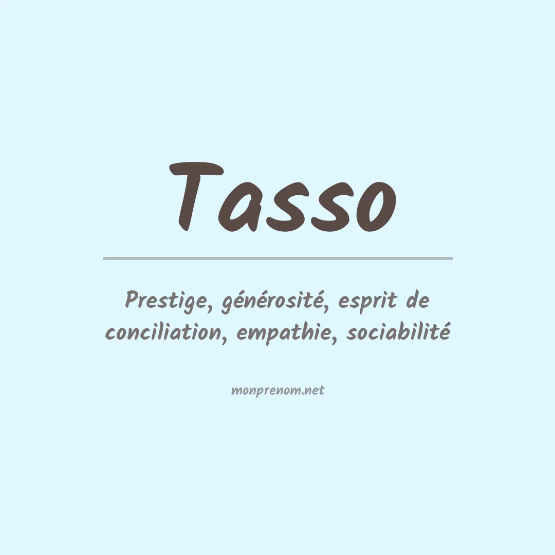 Prénom Tasso