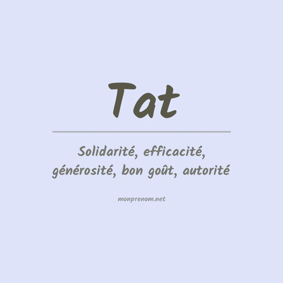 Prénom Tat
