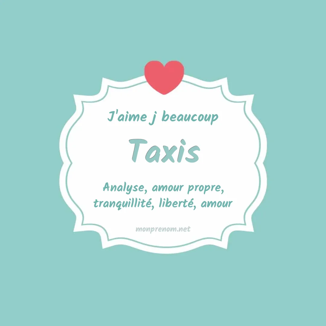 J'aime beaucoup Taxis