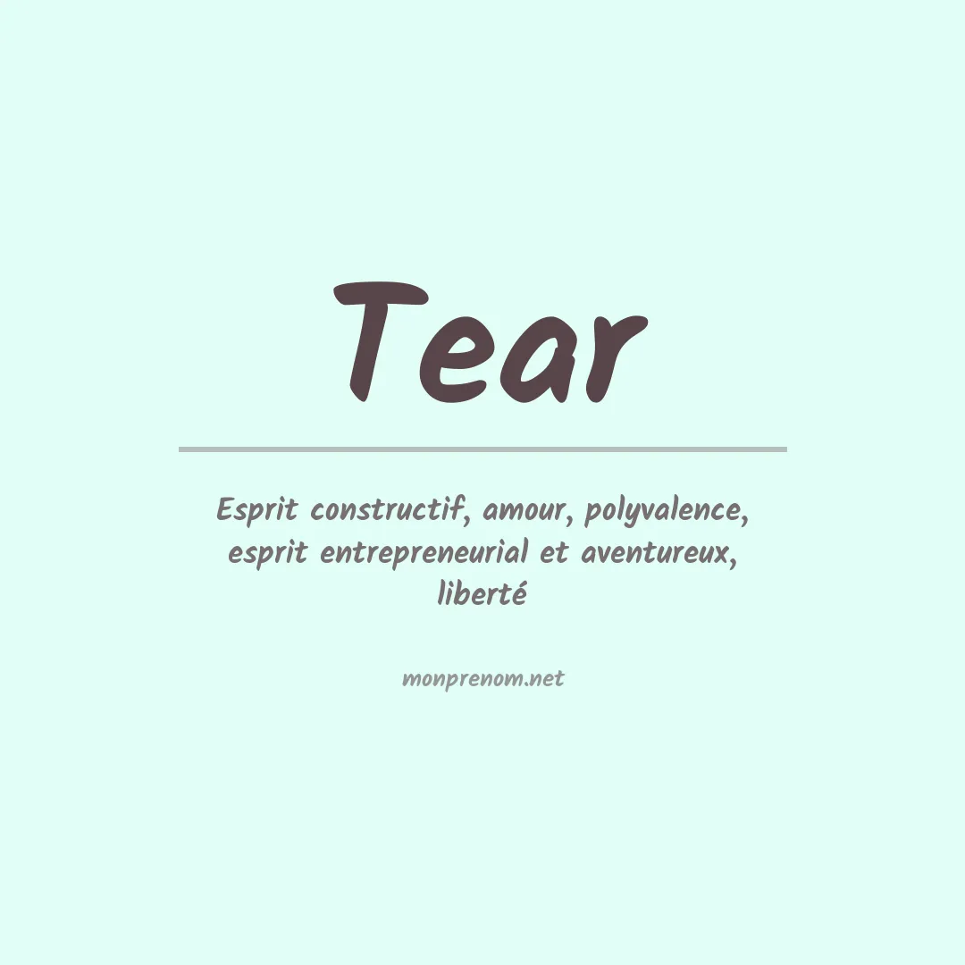 Prénom Tear