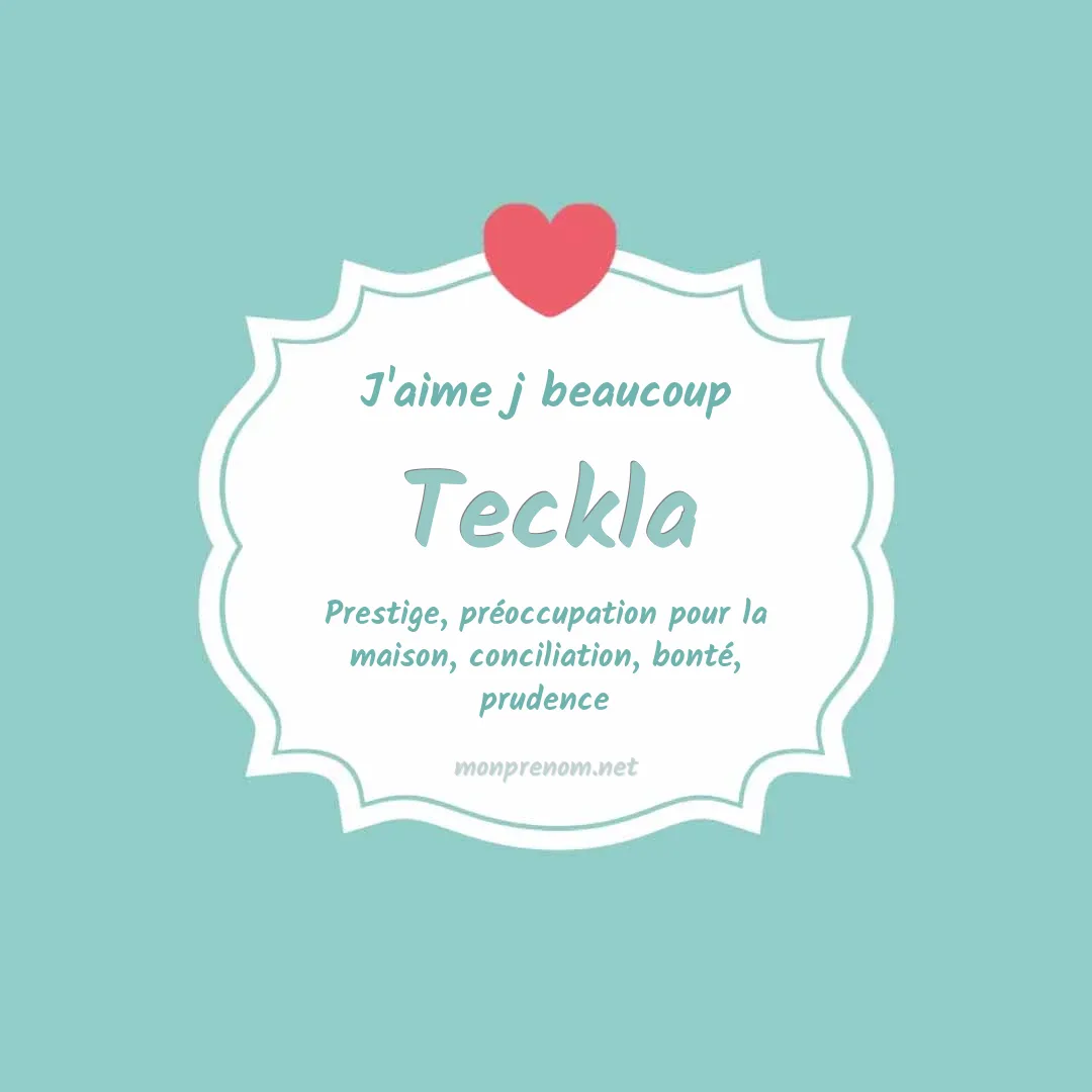 J'aime beaucoup Teckla
