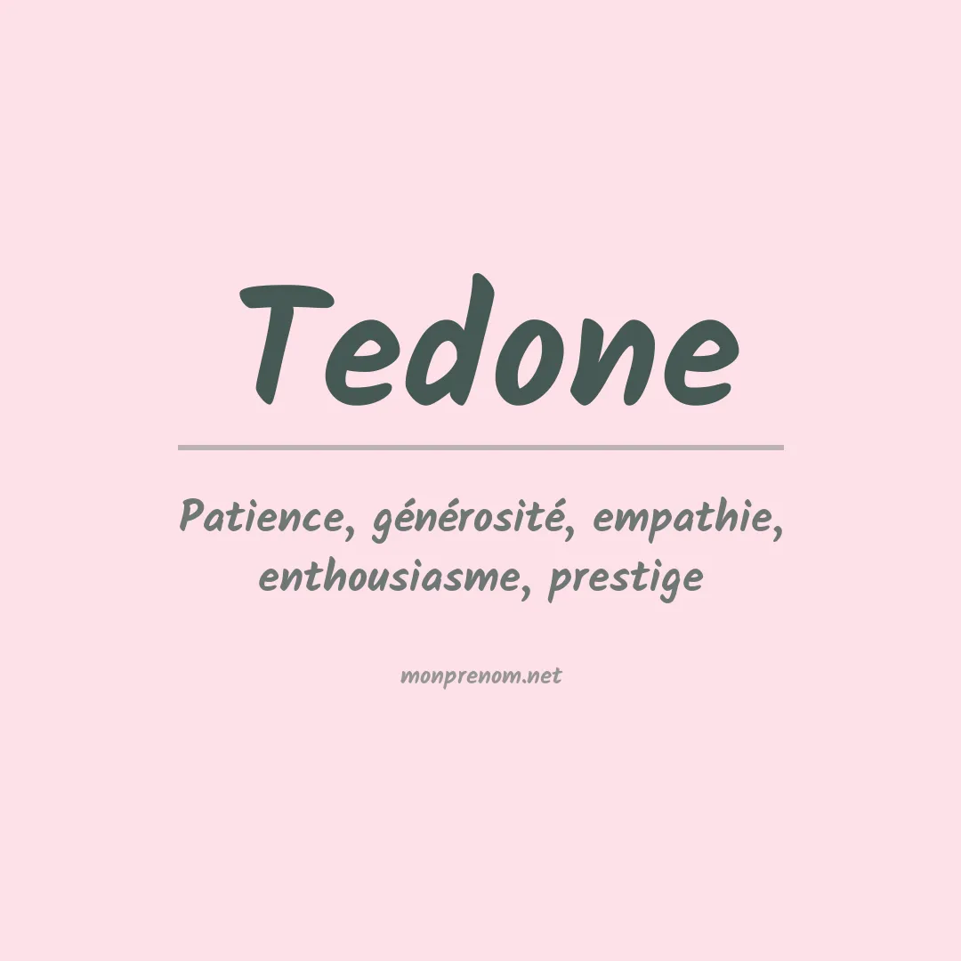 Prénom Tedone