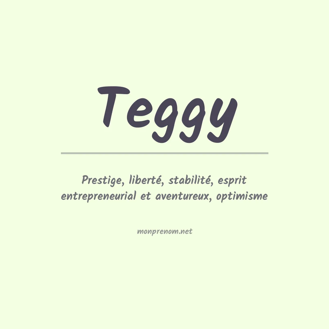 Prénom Teggy