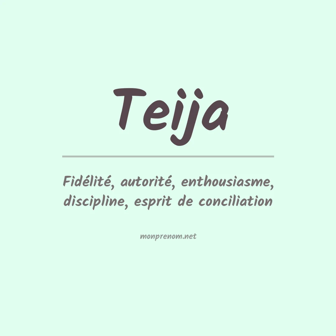 Prénom Teija