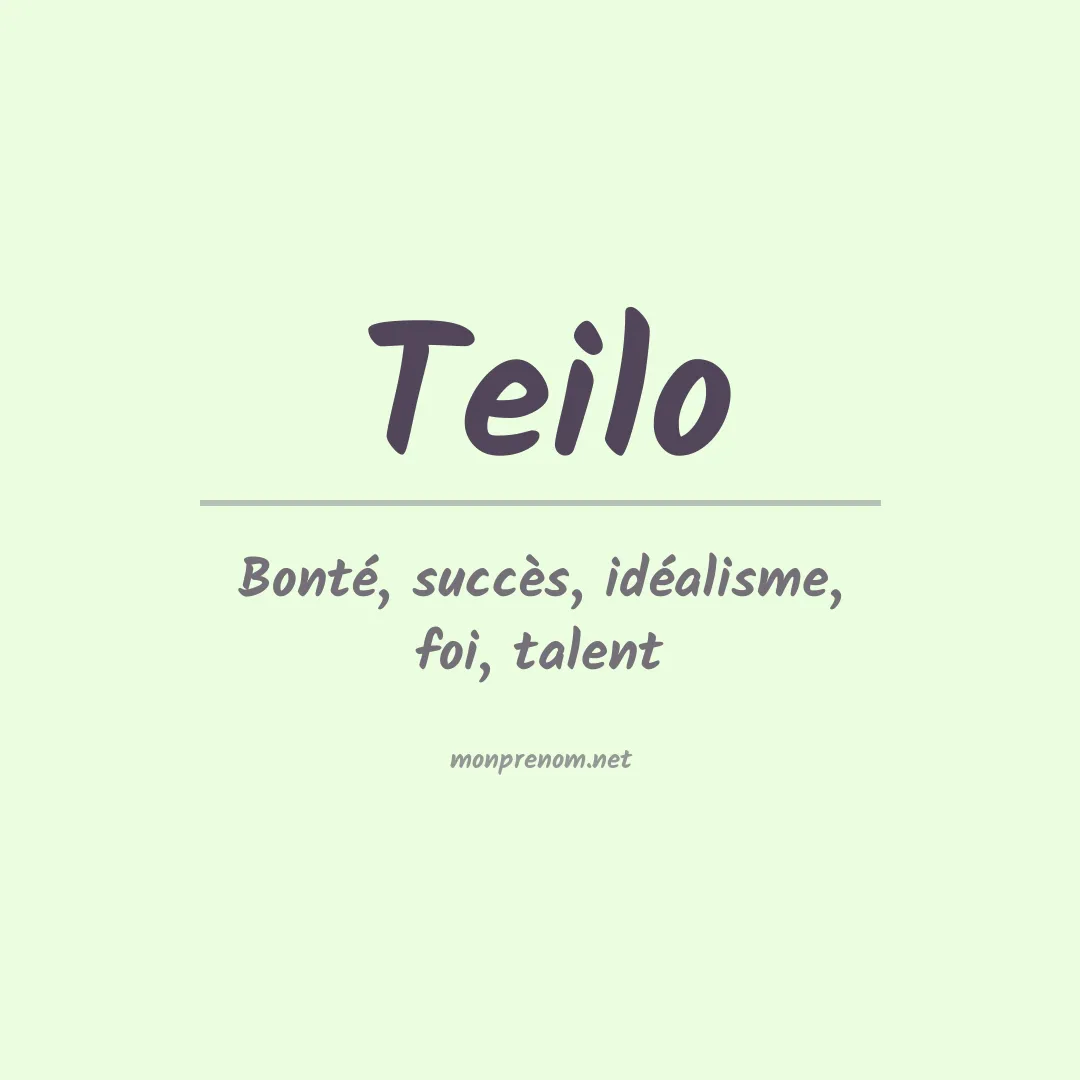 Prénom Teilo