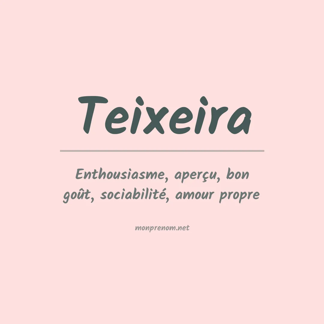 Prénom Teixeira