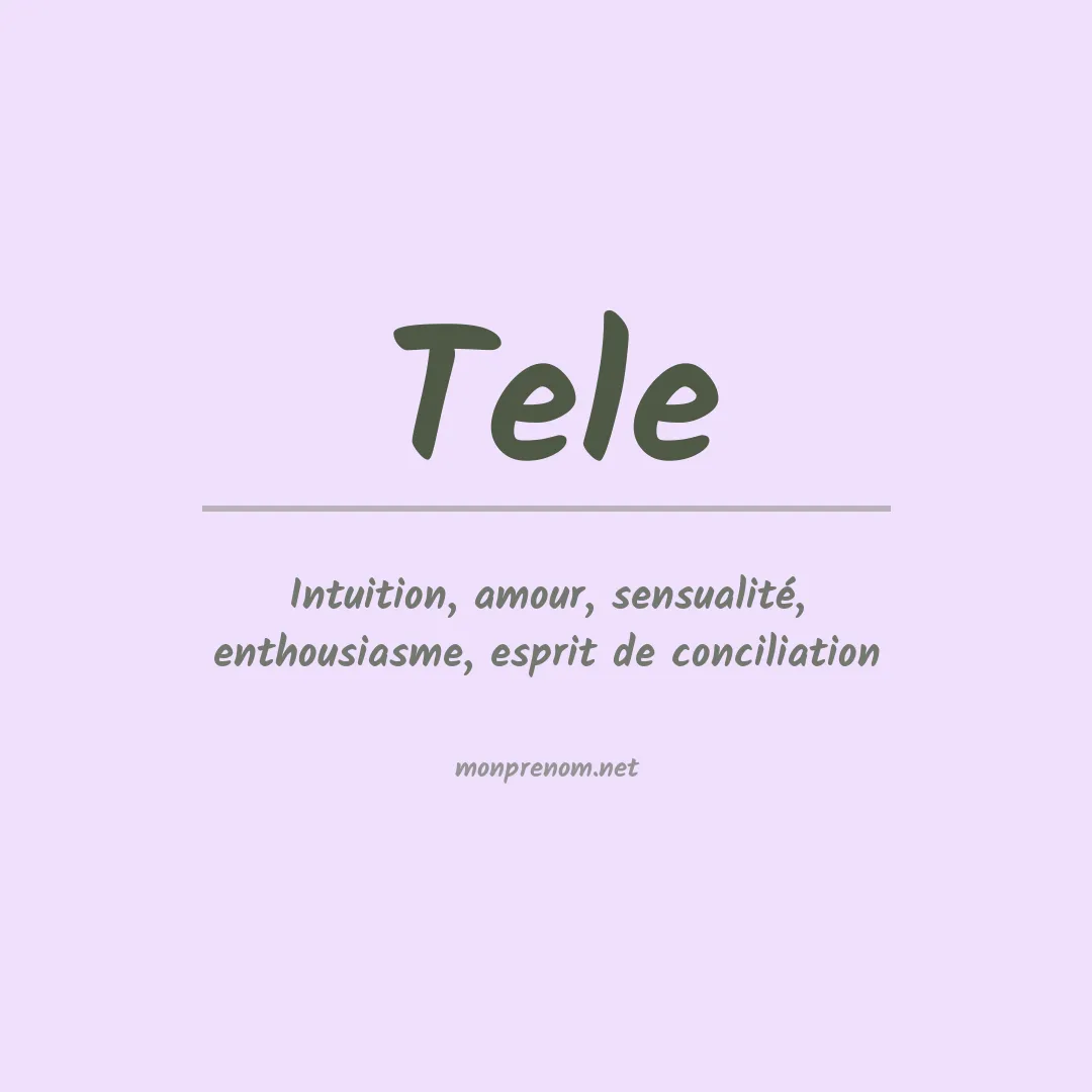 Prénom Tele