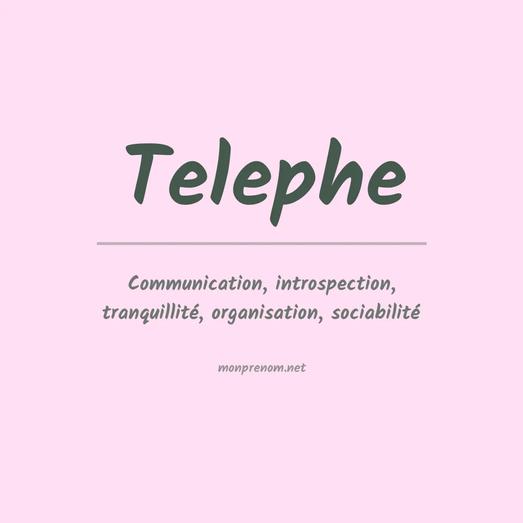 Prénom Telephe