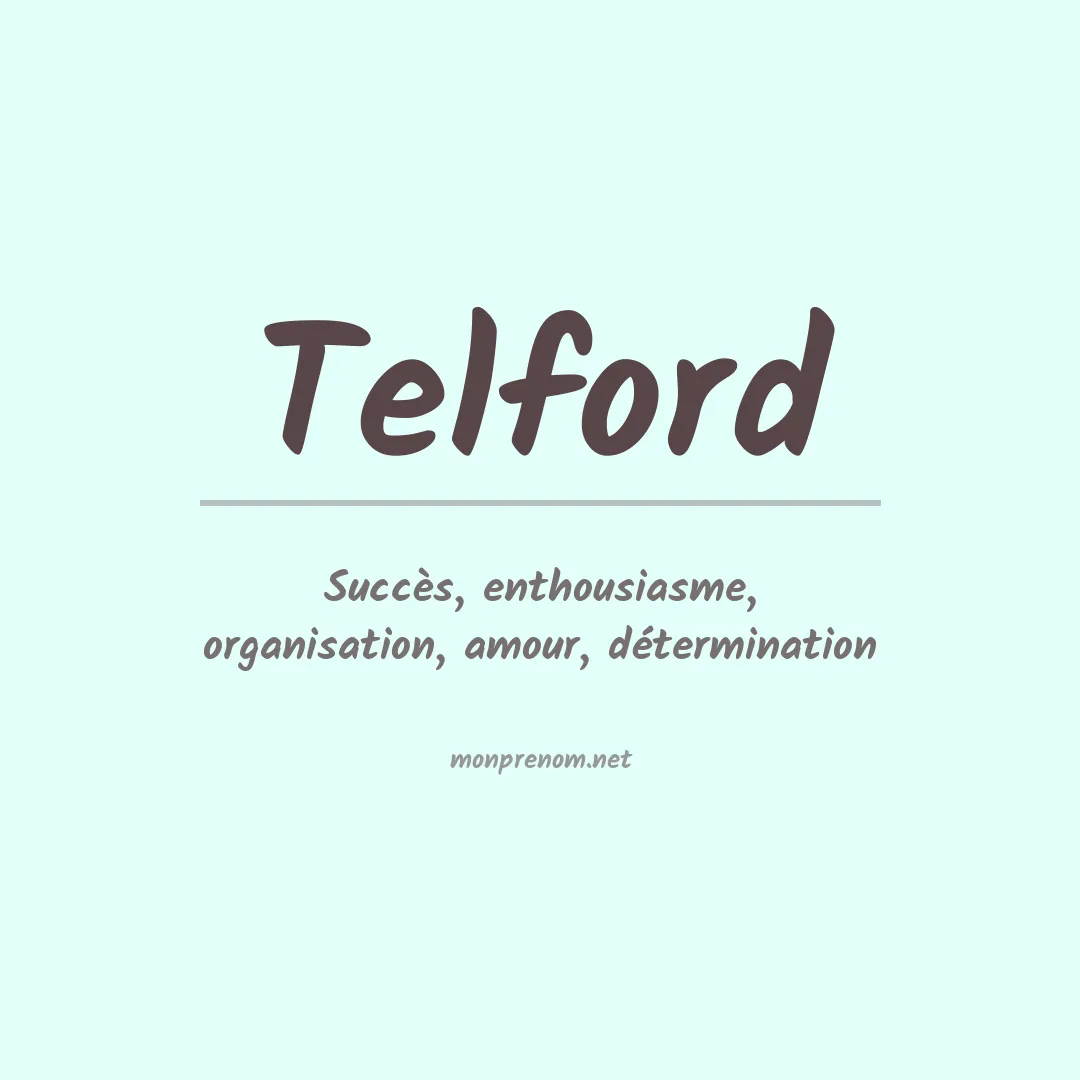 Prénom Telford