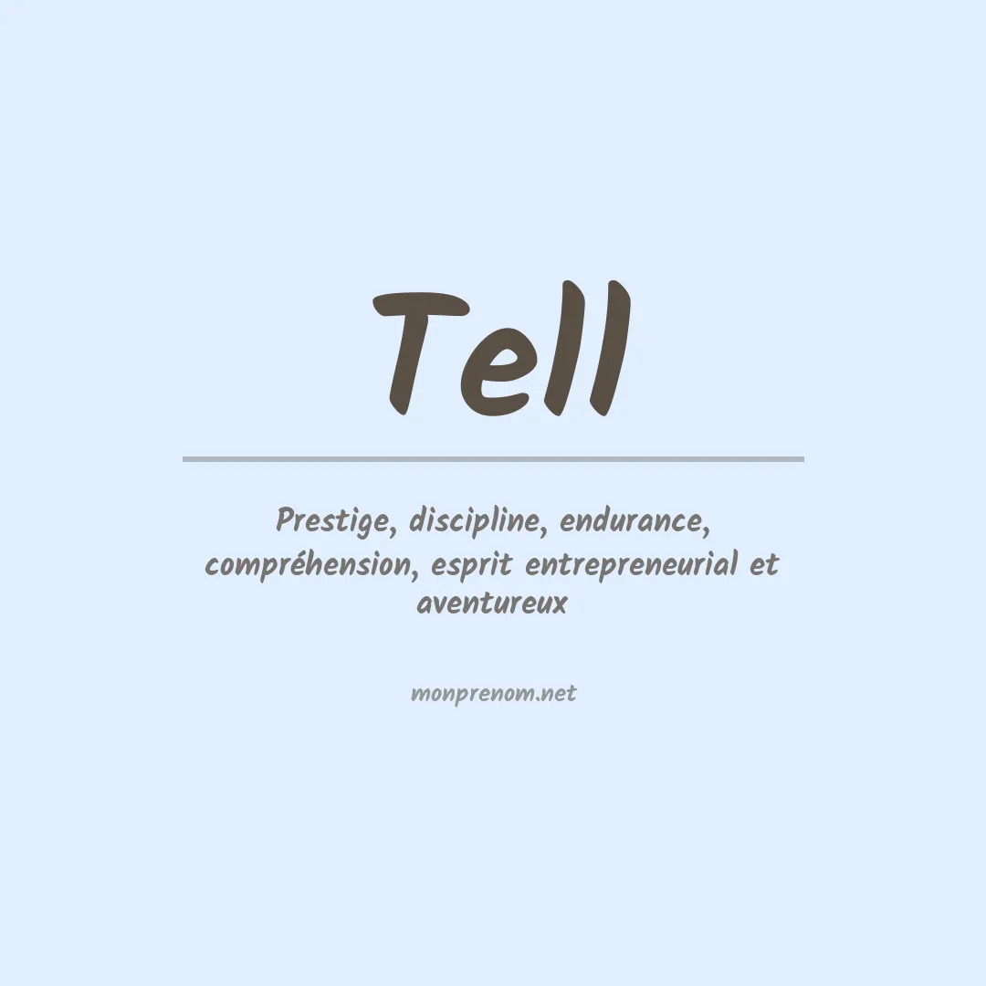 Prénom Tell