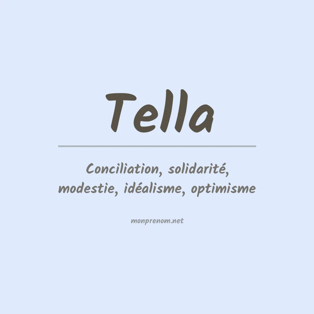 Prénom Tella