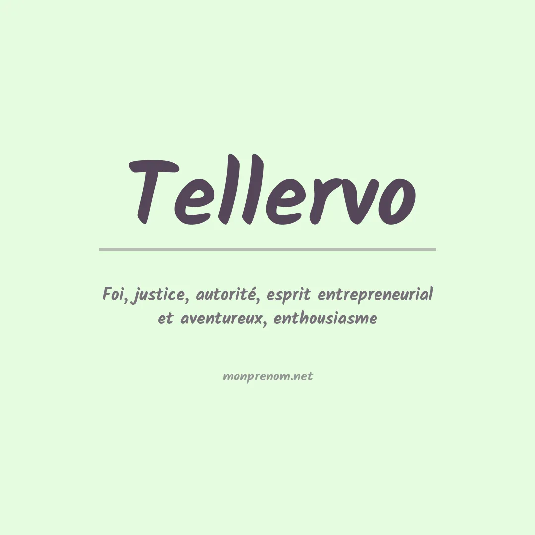 Signification du prénom Tellervo