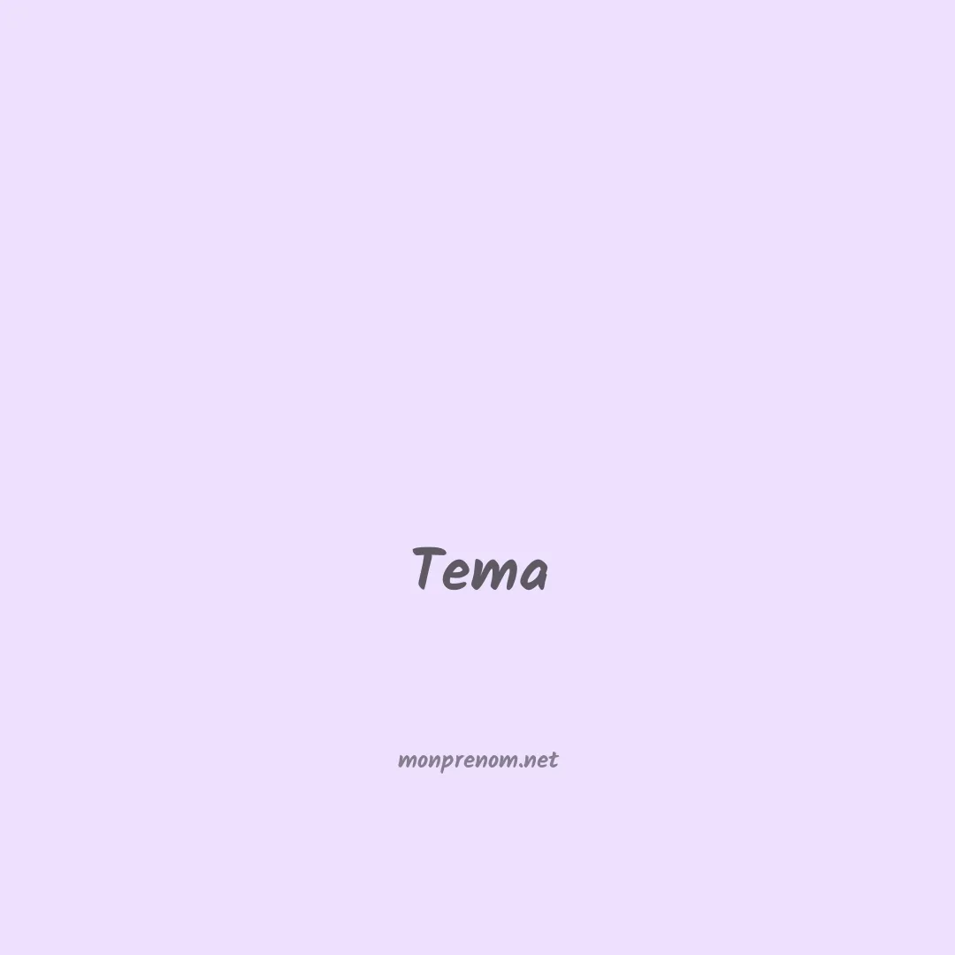 Tema en chinois