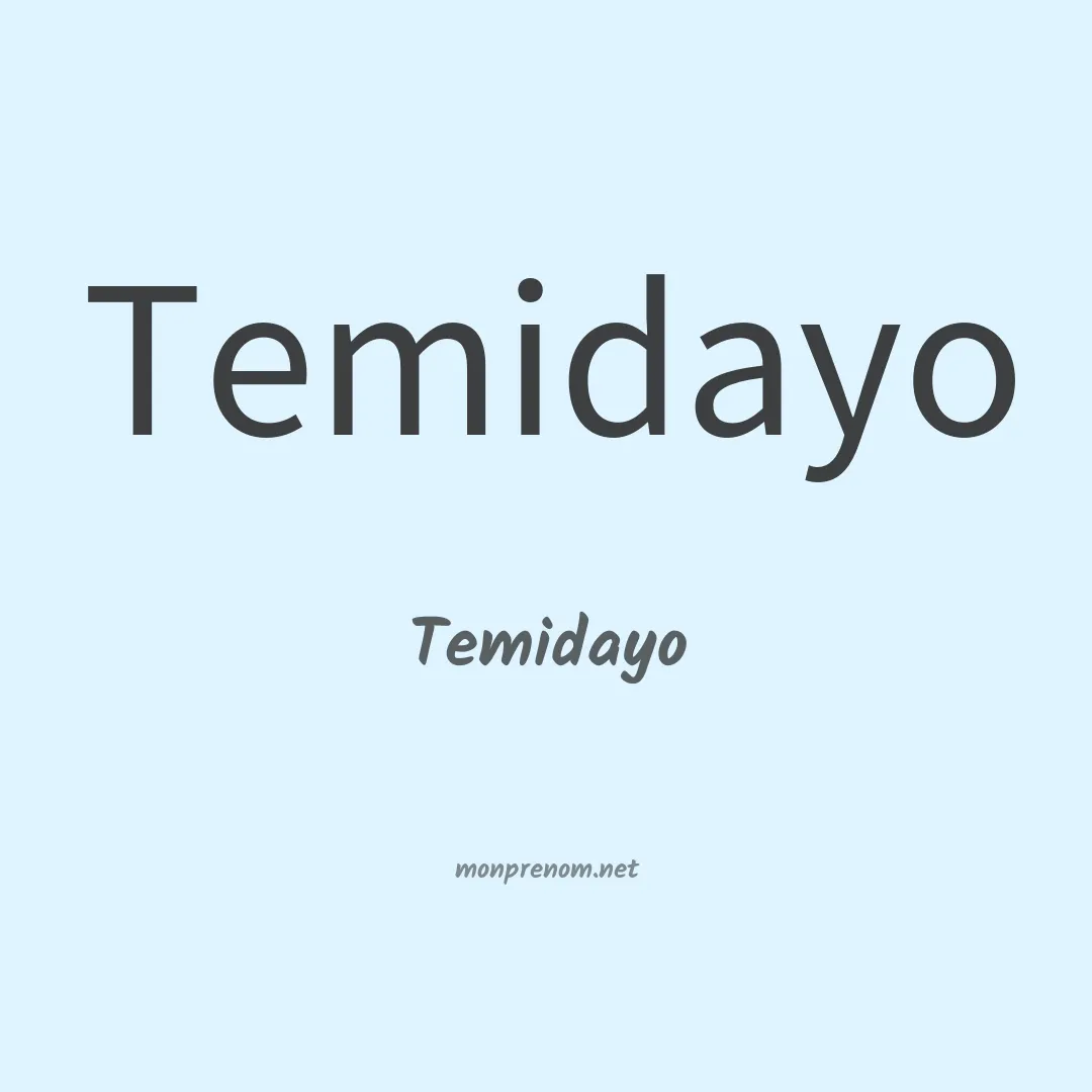 Temidayo en chinois