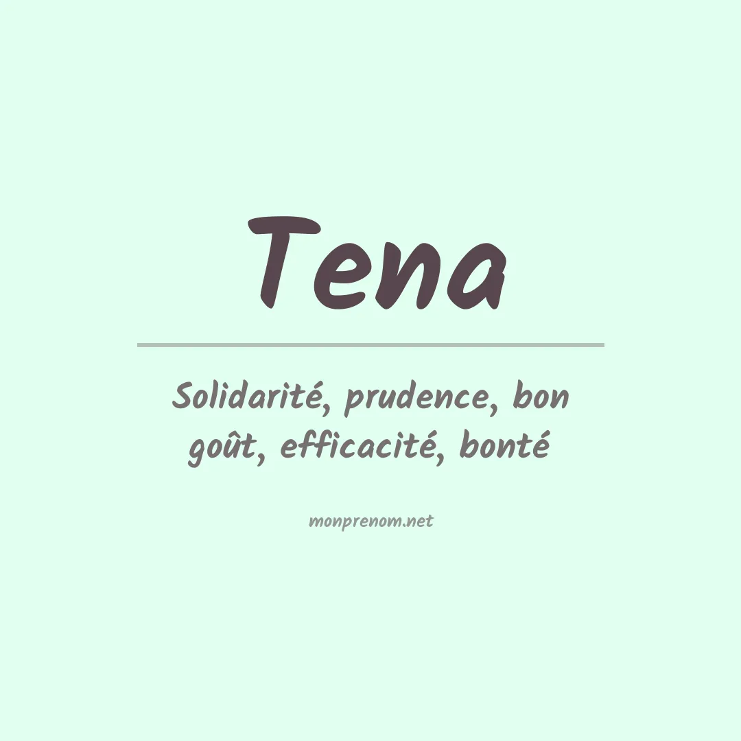 Prénom Tena
