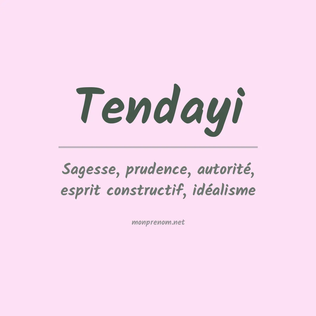 Prénom Tendayi