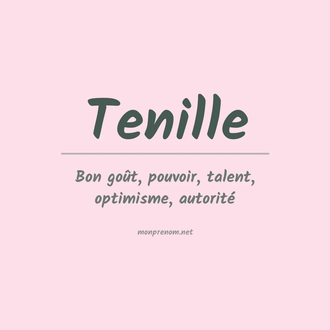 Prénom Tenille