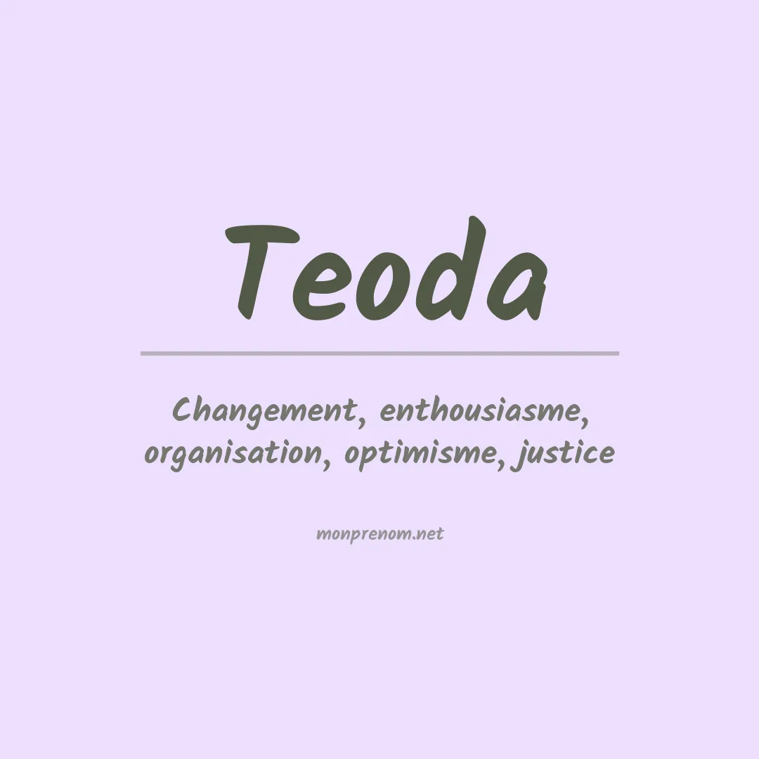 Signification du prénom Teoda