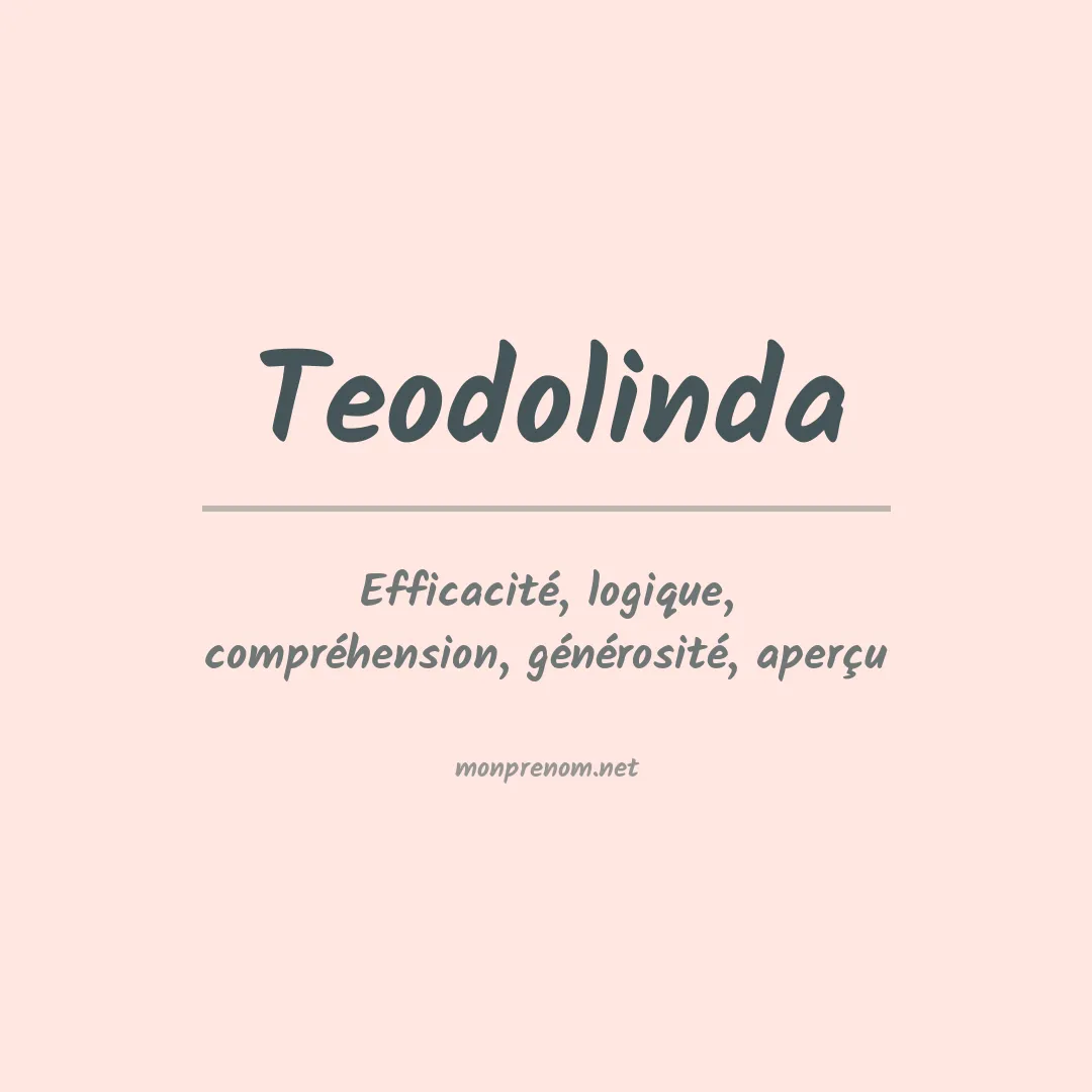 Signification du prénom Teodolinda