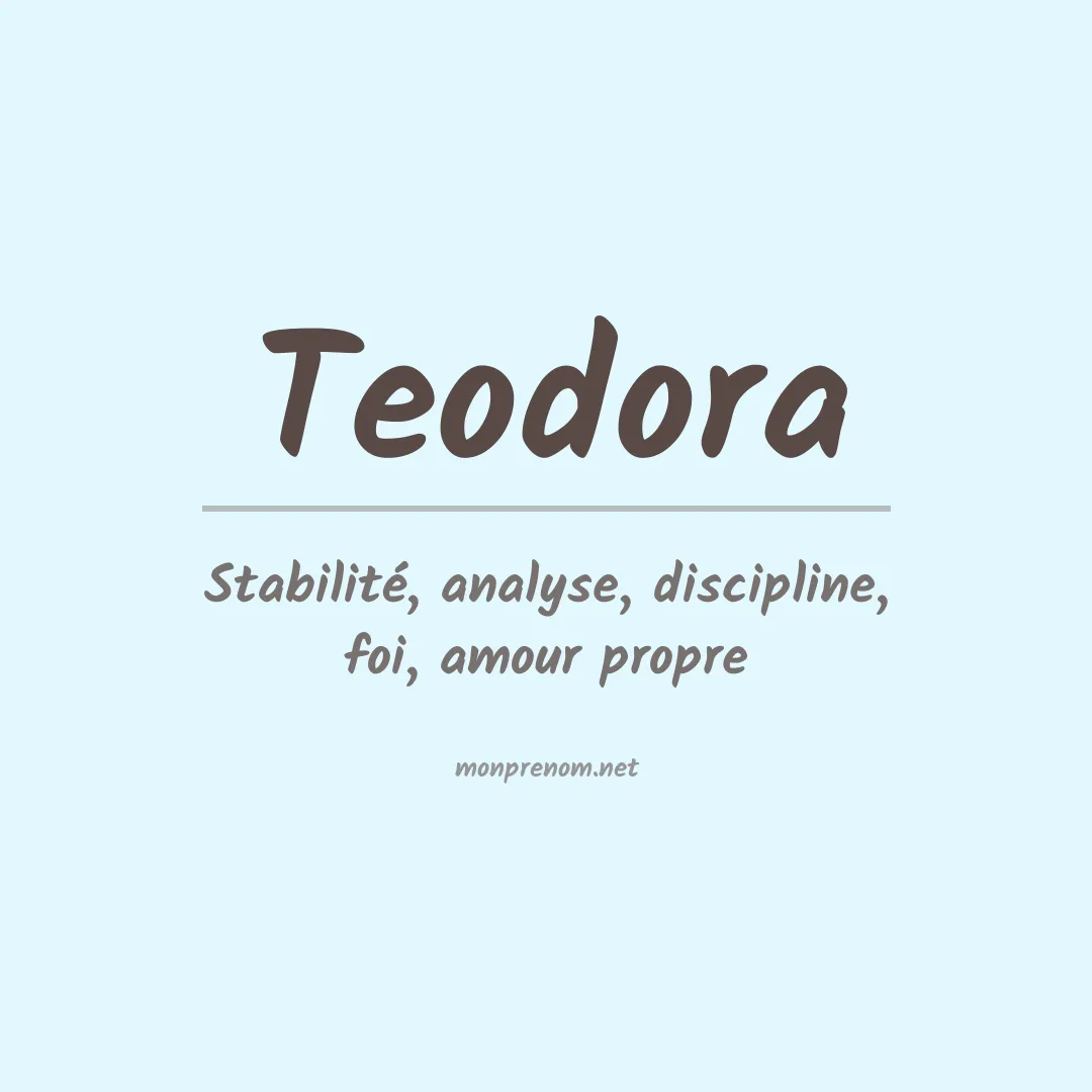 Prénom Teodora