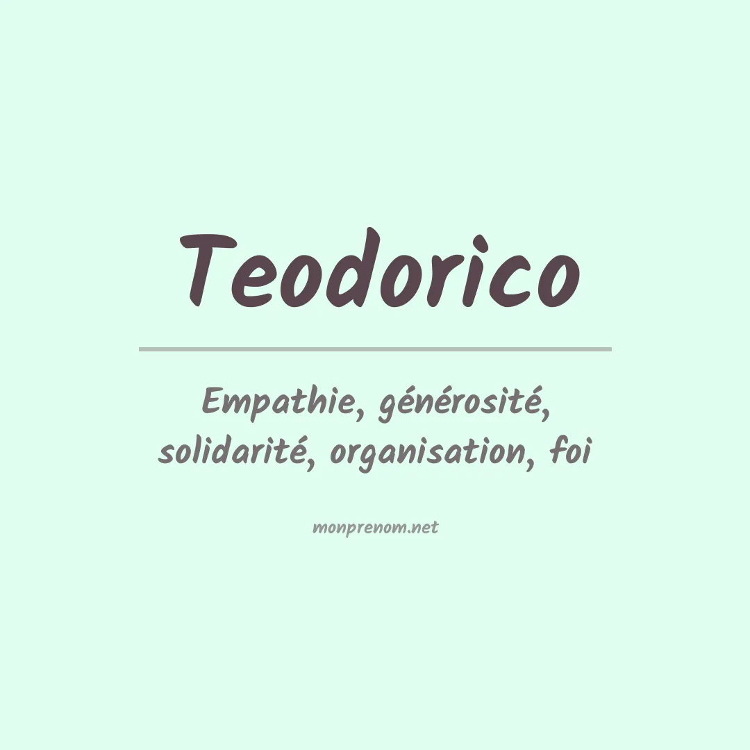Prénom Teodorico
