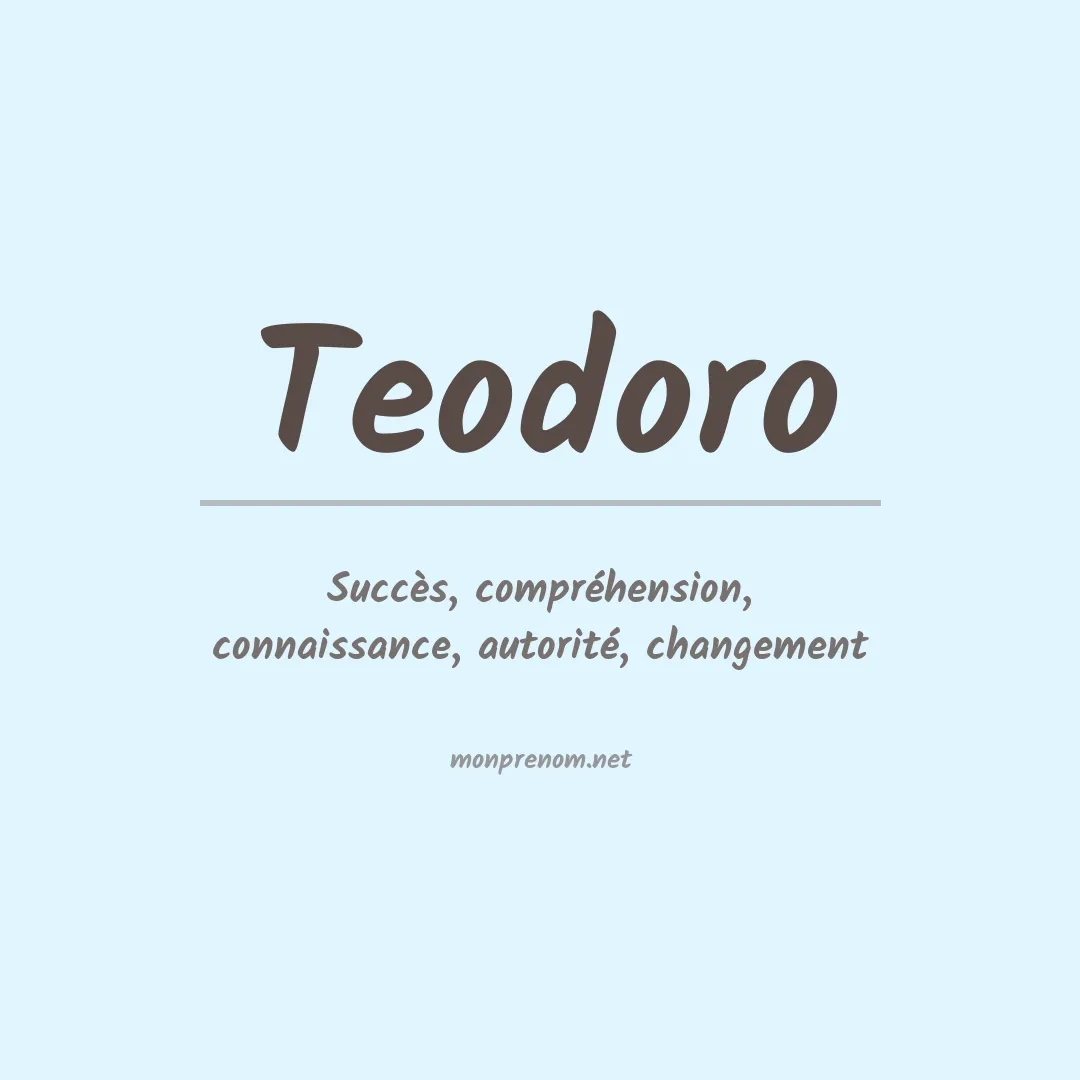 Prénom Teodoro
