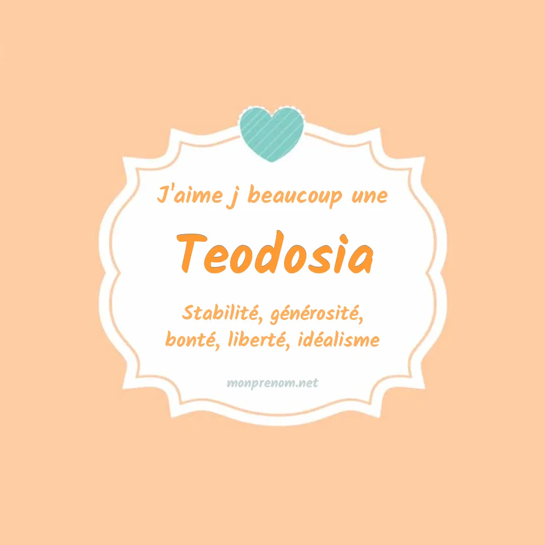 J'aime beaucoup Teodosia