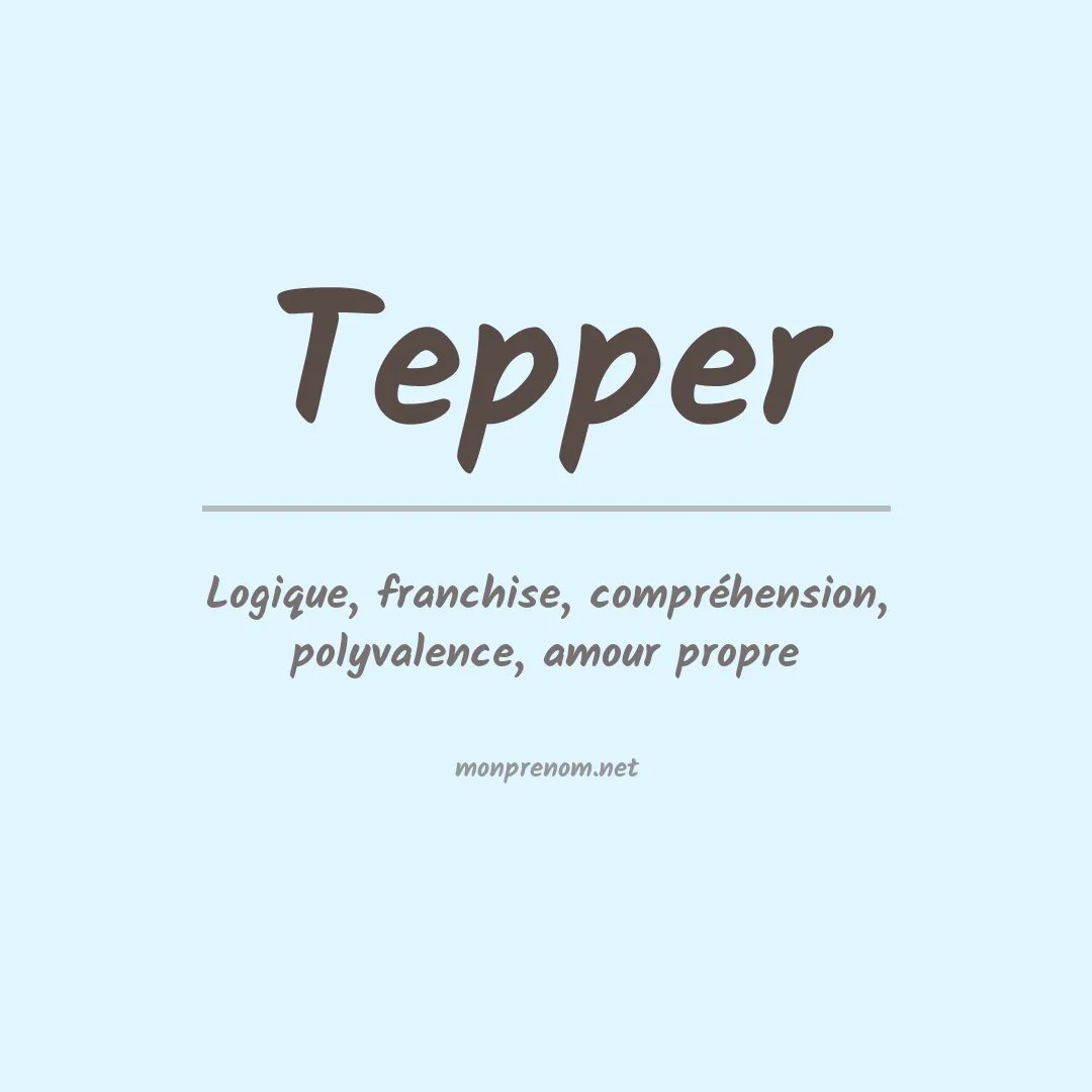 Prénom Tepper