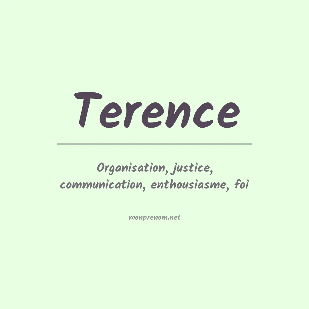 Prénom Terence