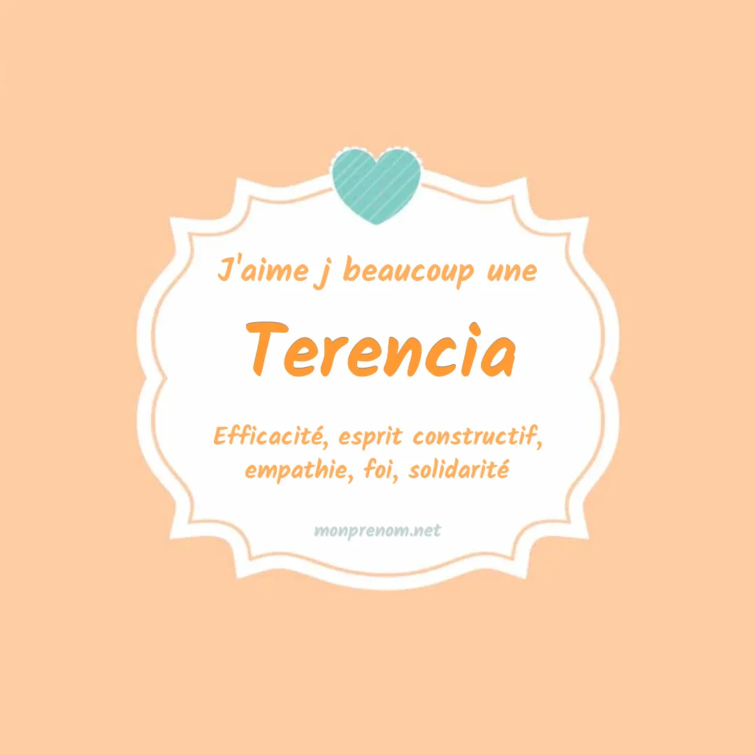 J'aime beaucoup Terencia