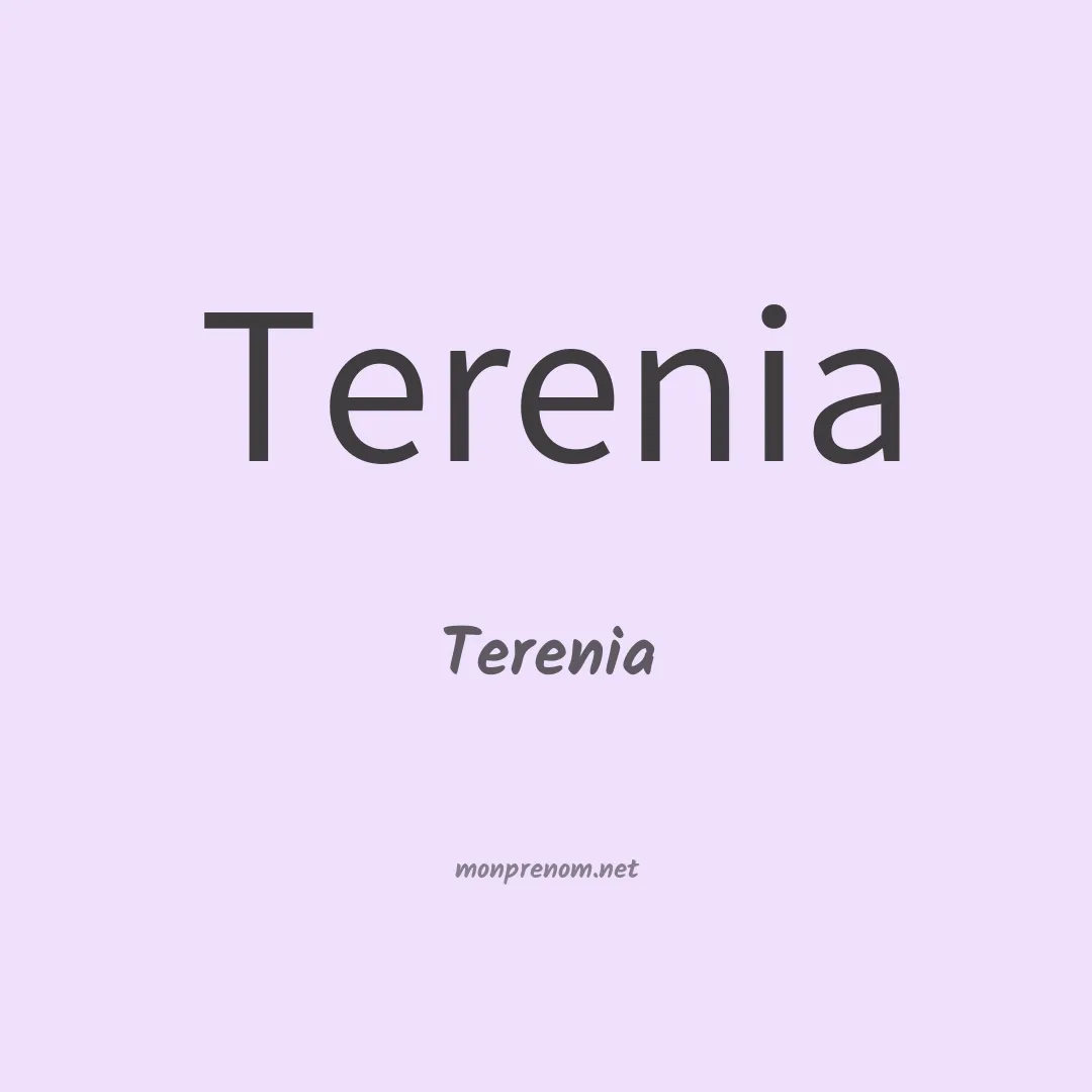 Terenia en chinois