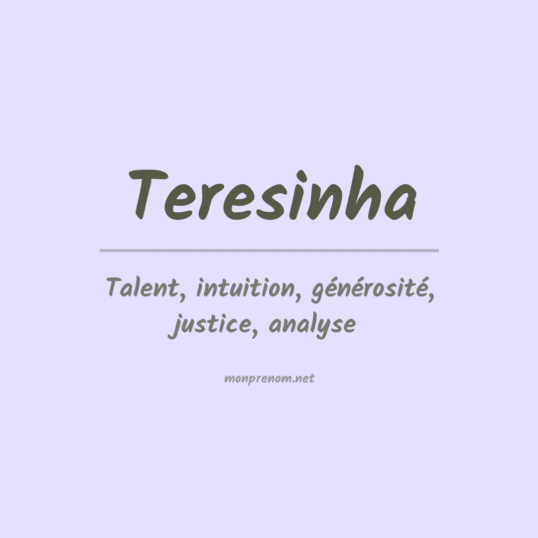 Prénom Teresinha