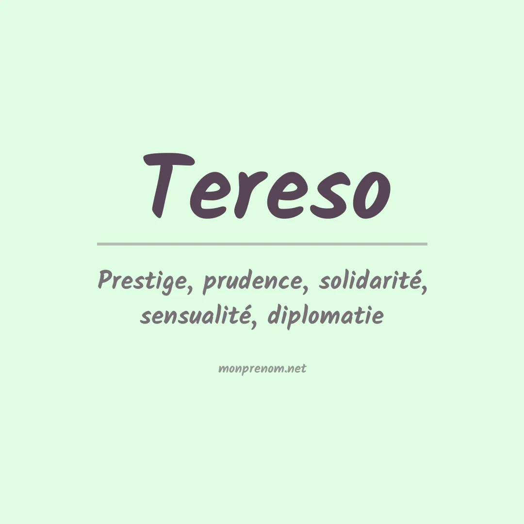 Prénom Tereso