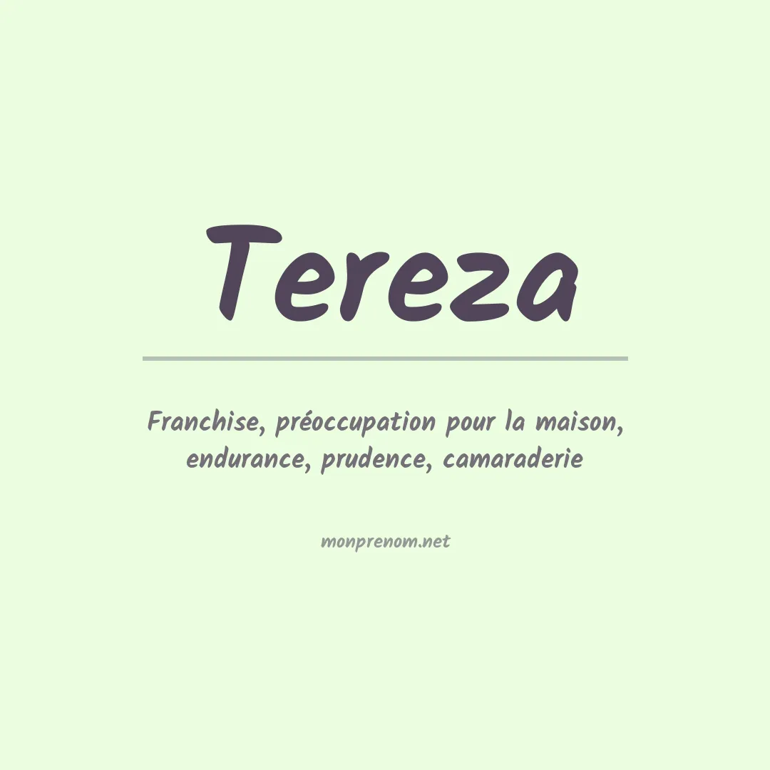 Prénom Tereza