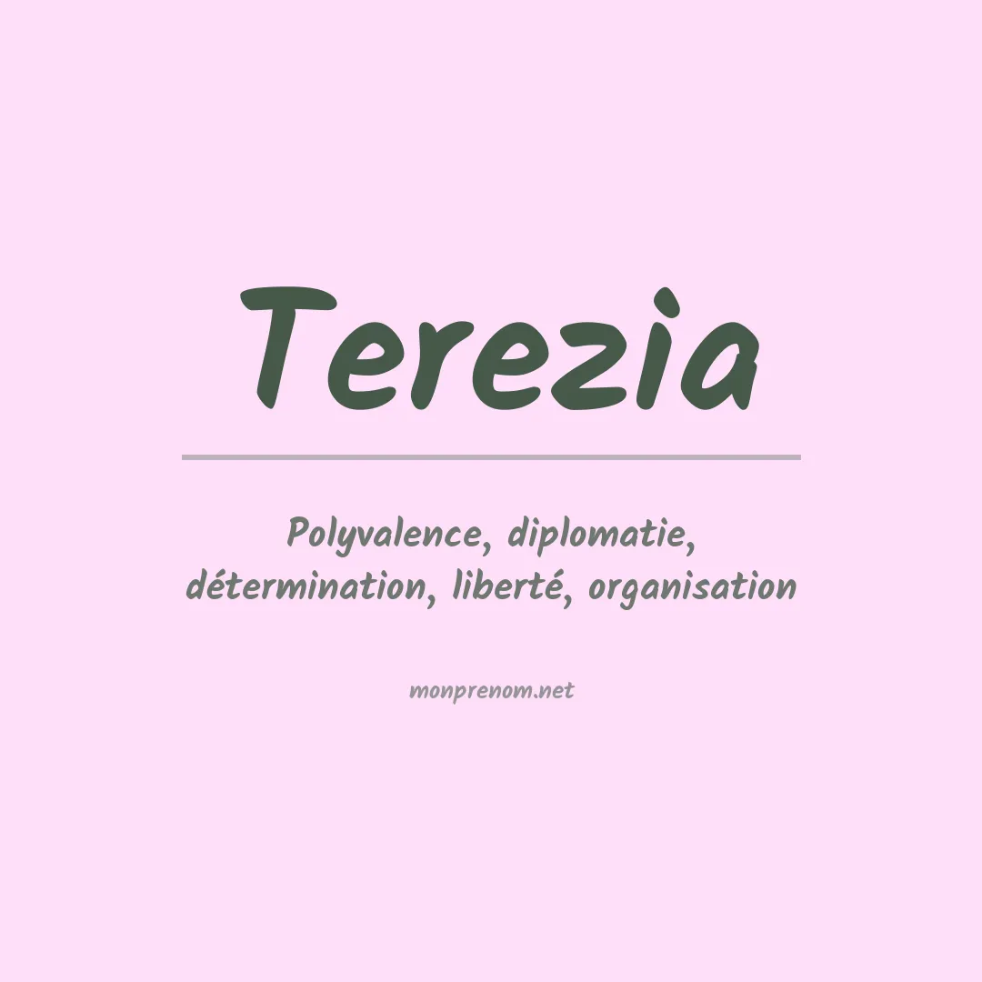 Signification du prénom Terezia
